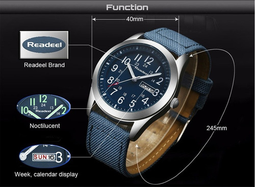 Reloj Importado Readeel Deportivo Hombre Fechador