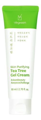 Vegreen Crema De Gel De Arbol De Te - Crema Facial Hidratant