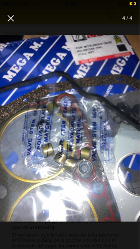 Kit Juego Empacadura Mitsubishi Panel L300 8v Carburada 4g63