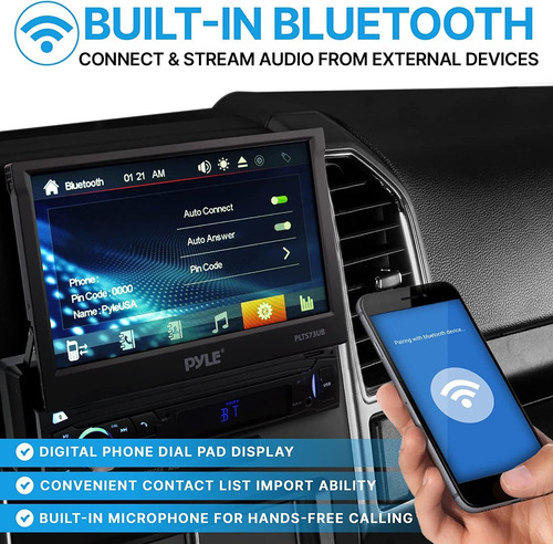 Radio De Video Estéreo Para Automóvil Pyle Plts79dub