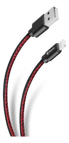 Cable Usb A Lightning iPhone De 1,2 M Con Forro De Mezclilla