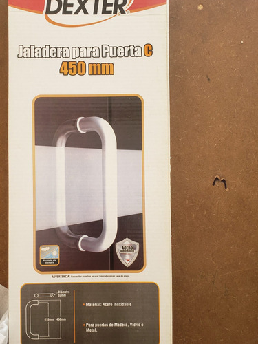 Jaladera Tipo C Acero Inoxidable Dexter Modelo 2211