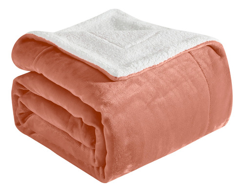 Manta Sherpa Reversible Acolchada Para Sofá Y Cama King Cora