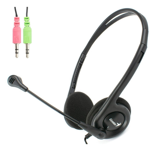 Vincha Auriculares Stereo C/ Mic Para Pc Laptop Doble Jack ®