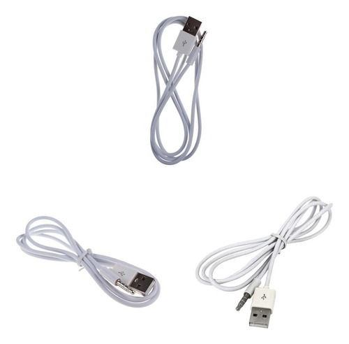 3x 3.5mm Aux Para Audio A Cable De Adaptador De Carga Usb