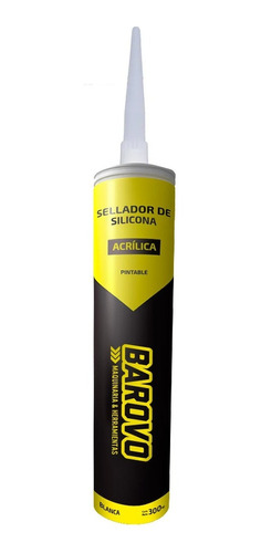 Sellador De Silicona Acrilica Blanca Pintable Multiuso Antih