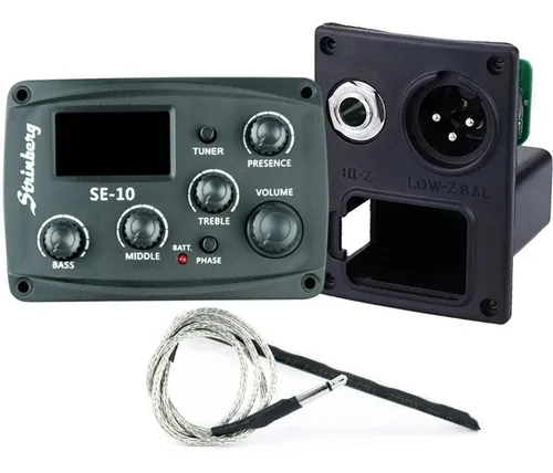 comprar Captador Completo Pré Amplificador P\u002F Violão Strinberg Se-10