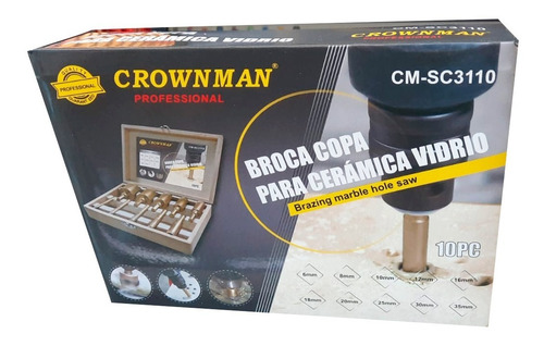 Imagen 3 de 4 de 10 Broca Copa Sierra Ceramica, Vidrio Diamantada 6mm A 35mm
