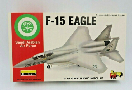 Avion De Combate F-15 Eagle Lindberg Para Armar Escala 1/100