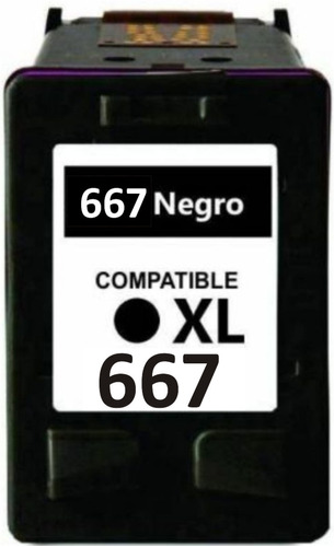 Cartucho 667 Xl Negro Alternativo Deskjet 1275 2775 2375