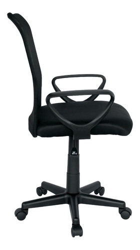 Imagen 3 de 7 de Silla De Oficina Baraya Giratoria Negra Ergonómica