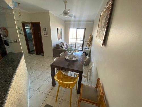 Imagem 2 de 15 de Amplo Apartamento De 1 Dormitório, 1 Vaga, Prédio Frente Praia Na Tupi - Si1868
