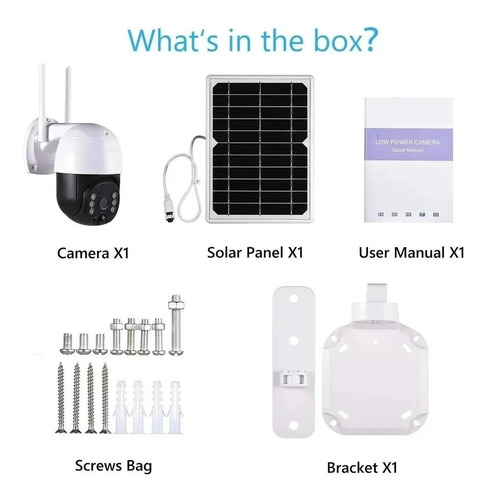 Imagen 7 de 8 de Cámara Ip Solar Seguridad Wifi Exterior Hd 1080p