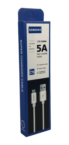 Cable Data Para Samsung C70 Tipo C Usb 1m