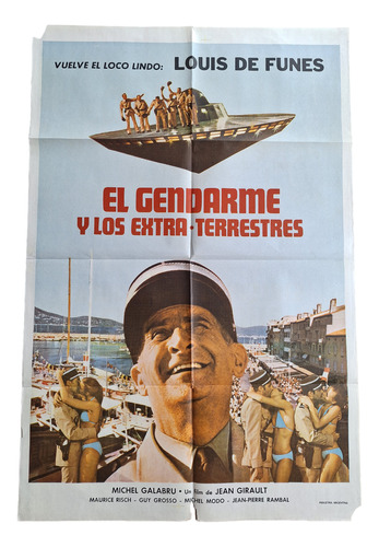 Poster Afiche Cine El Gendarme Y Los Extraterrestres *