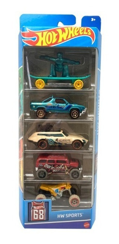 Kit 5 Carrinhos Hot Wheels - Mattel - Hfv-78