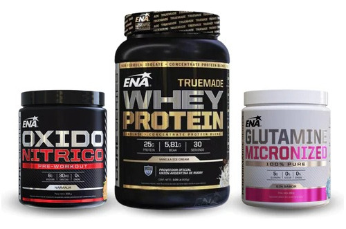 Whey Proteina True Made+oxido Nitrico +glutamina Micronizada