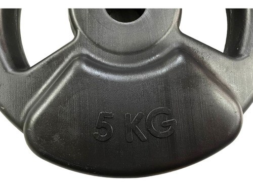 Kit Body Pump 20 Kg Discos 5kg C/ Agarre Pvc + Barra 1.20 Mt Color Negro