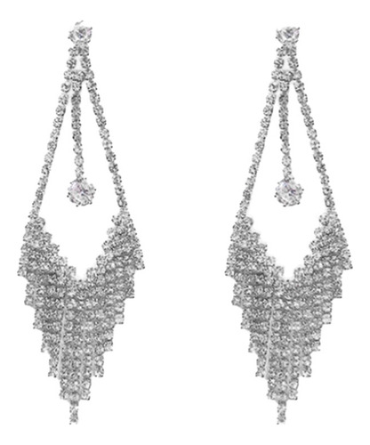 Pendientes De Strass Brillantes Con Borlas Para Mujer, Tempe