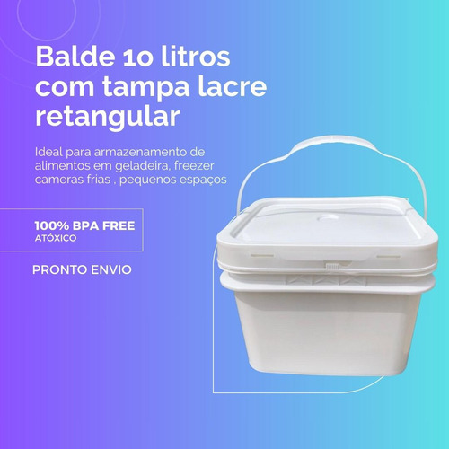 Balde 14 Lts Para Industria Quimica 15 Pçs