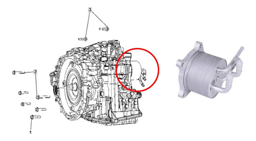 Imagen 3 de 5 de Enfriador Aceite Caja Automatica Dodge Caliber Journey 2.4