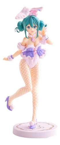 Figura Bicute Bunnies Hatsune Miku White Rabbit Purple Color