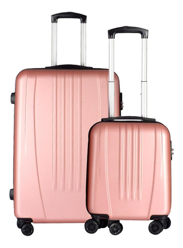 Set 2 Maletas De Viaje Travel Elite Sky Abs Grande Y Mano