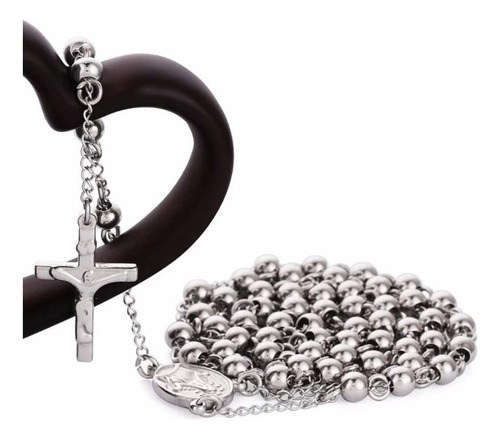 Zb Collar De Acero Inoxidable Con Forma Rosario Con