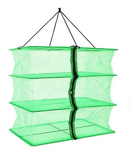 Fish Mesh 3 Tray Hanging Drying Net Food Dehydrator For Dryi