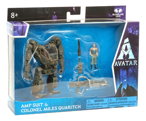 Avatar Amp Suit And Colonel Miles Quaritch 10cm Mcfarlane (Usado)