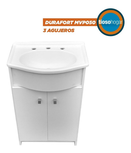 Imagen 8 de 10 de Combo Baño Vanitory Griferia Espejo Bacha 50 Kit