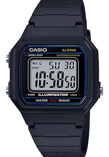 Relógio Casio Masculino Digital W217h1avdf