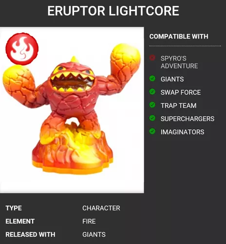 Skylanders Giants Eruptor (LightCore) – shophobbymall