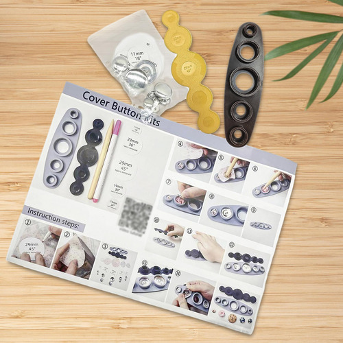Máquina Para Hacer Botones Cubiertos De Tela, Con Botones
