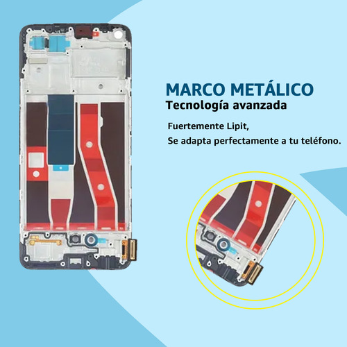 Pantalla Lcd Táctil Para Oppo Reno 5 Lite Cph2205 Con Marco