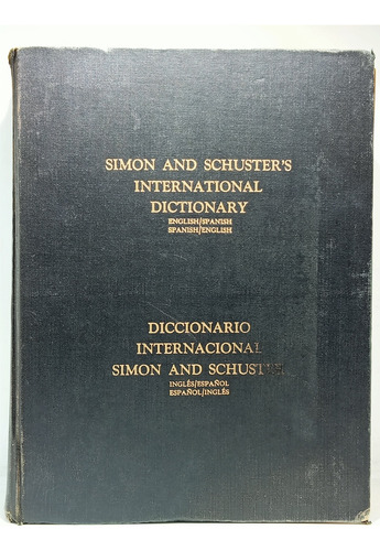 Diccionario Bilingüe Inglés Español - Simon Y Schuster 1973