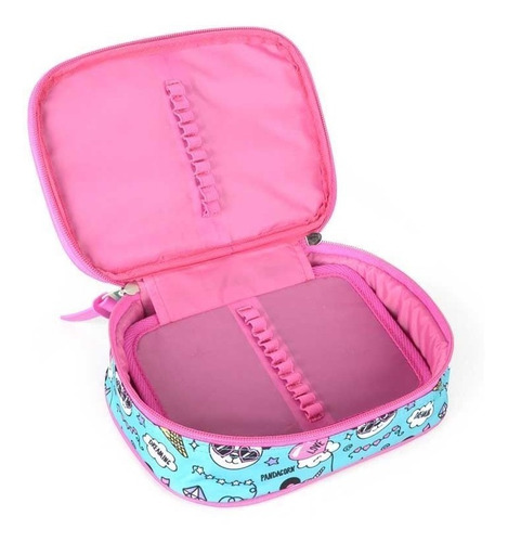 Imagem 8 de 10 de Kit Mochila Feminina Juvenil Panda Trolley Rodinhas G Up4you