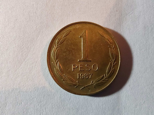 Moneda Chile 1 Peso 1987 Unc (x1138