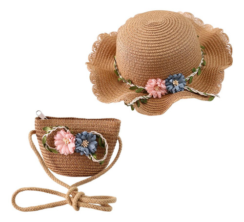 Sombrero De Sol Para Niños, Gorro De Playa, Bolso De Mano