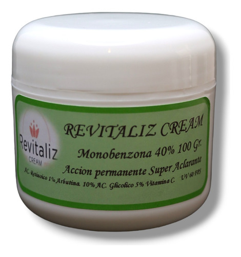 Crema Despigmentante Permanente  (monobenzona 100 Gr Al 40%)