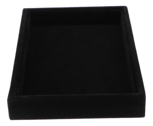 Bandeja De Joyería De Apilable Para Pendientes, Negro