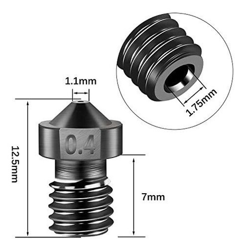 Chiron Extrusor Hotend 8 Boquilla E3d V6 Para Cr10 Ender