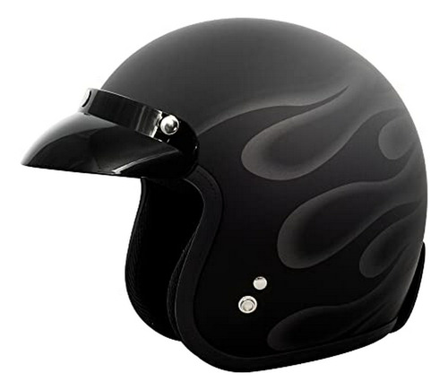 Casco De Moto Abierto Vcan V85c 3/4 Aprobado Por Dot