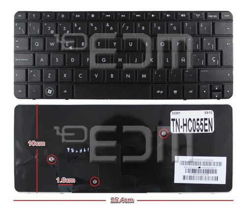 Teclado Español (sp) Compaq Mini Cq10-600 Cq10-800 Cq10-900