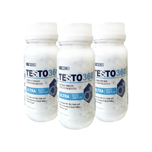 Suplemento En Cápsulas Testo360 Ultra 3 Frascos Testosterona