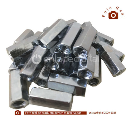 Imagen 5 de 10 de Cople Hexagonal Ch14 Grambel 1/4 Varilla Roscada