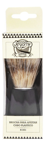 Brocha Para Afeitar Barbero Jessamy Barberia B1001 Color Negro
