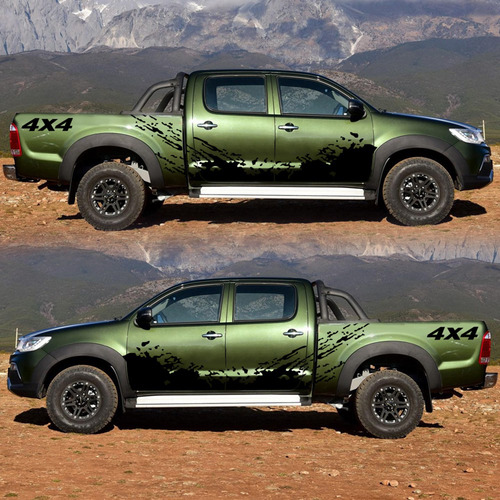 Pegatina Coche 4 Piezas 4x4 Off Road (40*10 Cm) +calcomanía
