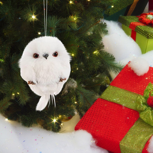 2 Unidades, Bonito Búho Colgante De Navidad, Animal De Simul