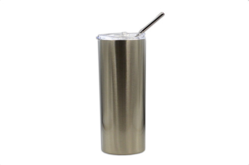 Termo Tumbler Tlp Sublimar De 16 Oz Doble Pared Plata 50